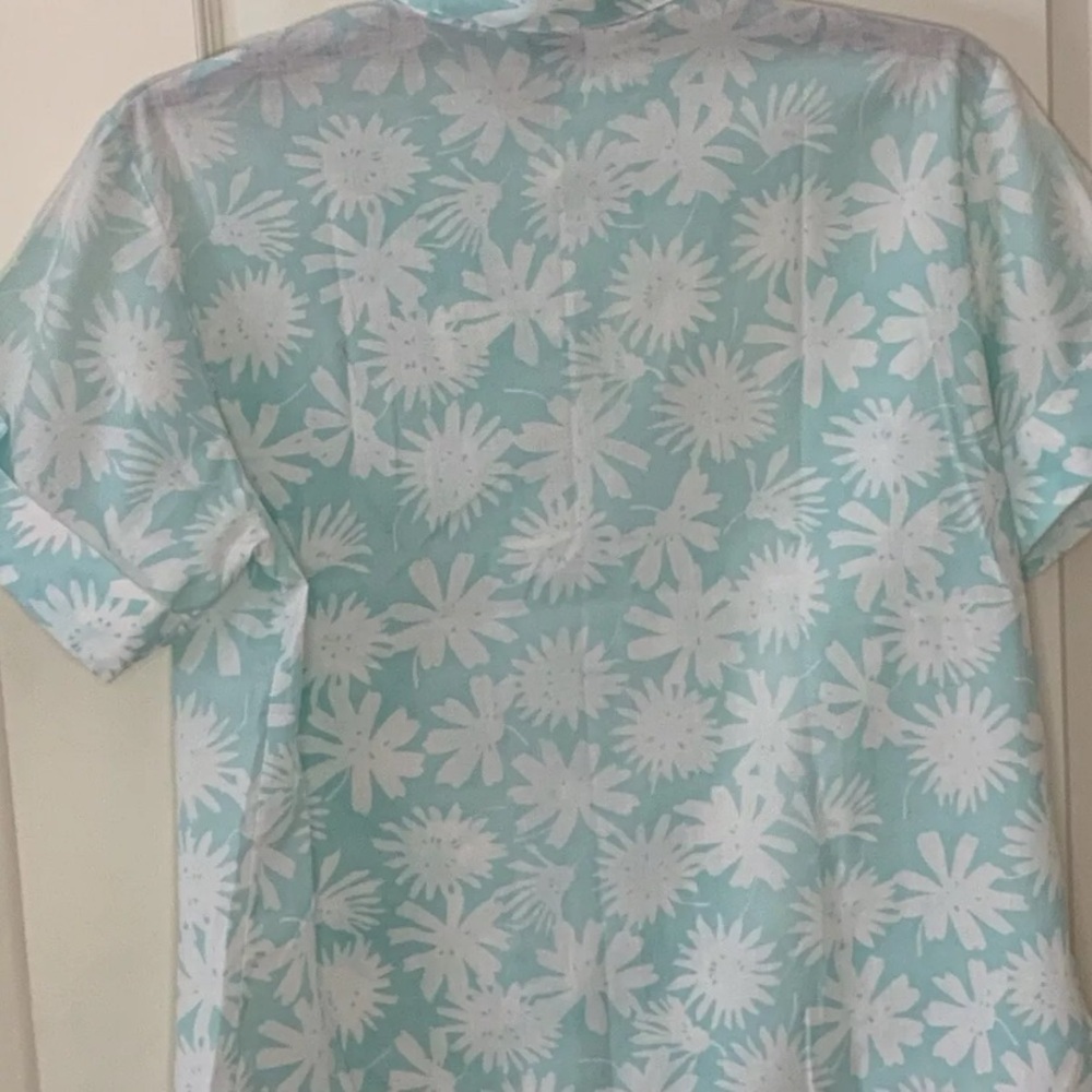 Set Of 2 Vintage Blair Women’s Floral Print Button Up Short Sleeve Blouse - Picture 8 of 13